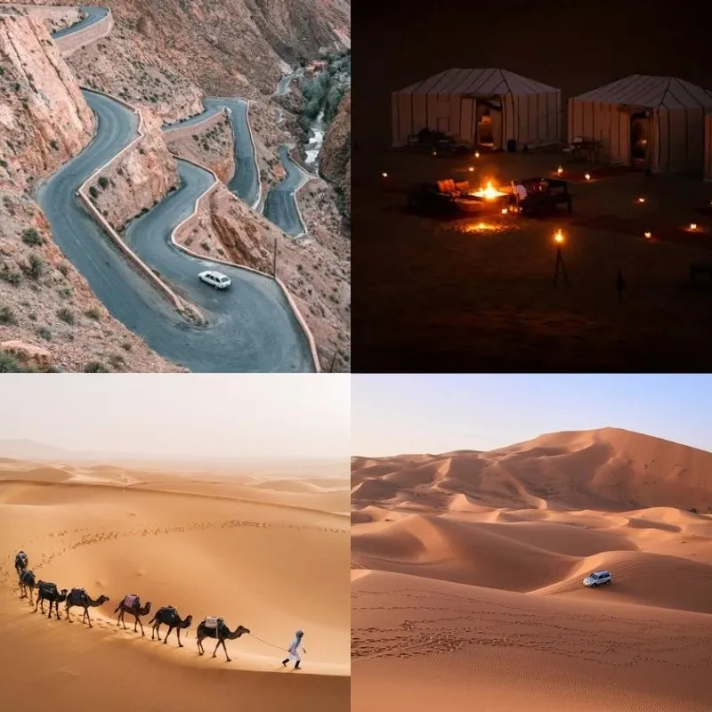 Tour nel deserto 5 giorni da Marrakech a Merzouga e la valle del Draa