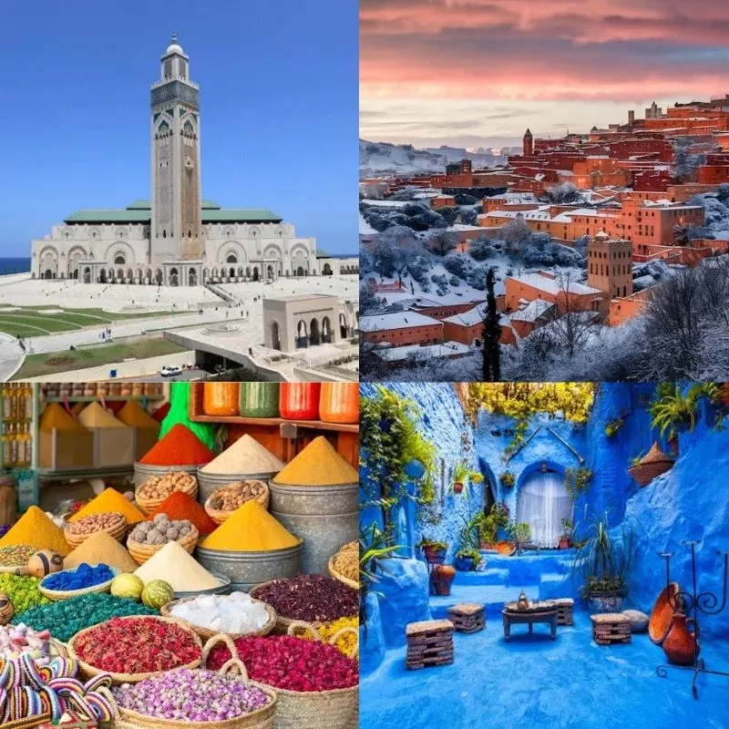 8 day Morocco itinerary imperial cities Sahara and Chefchaouen